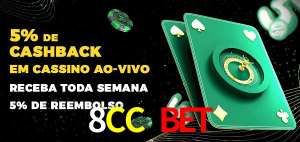 Promoções do cassino ao Vivo 8CC Bet